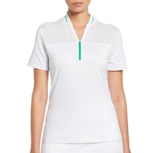 Callaway White Women's Mesh Block Golf Top
